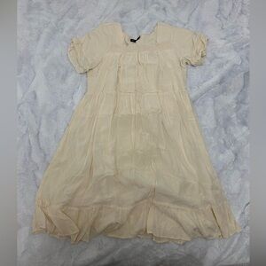Women’s cream colored dress